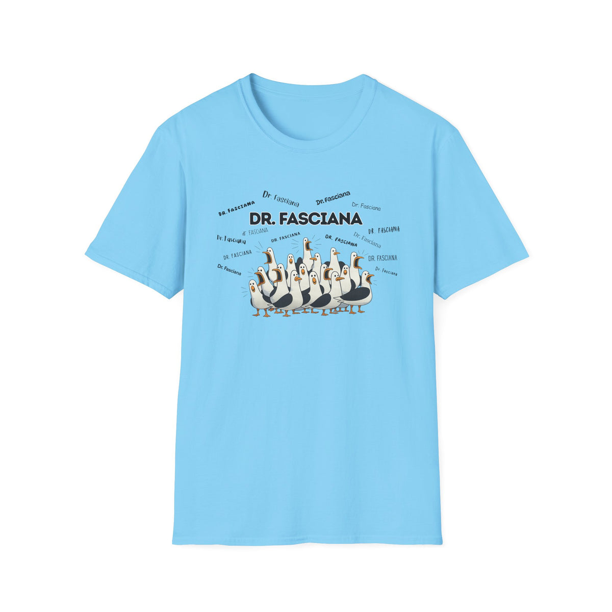 Dr. Fasciana- Seagull Crew Graphic T-Shirt — Personalized