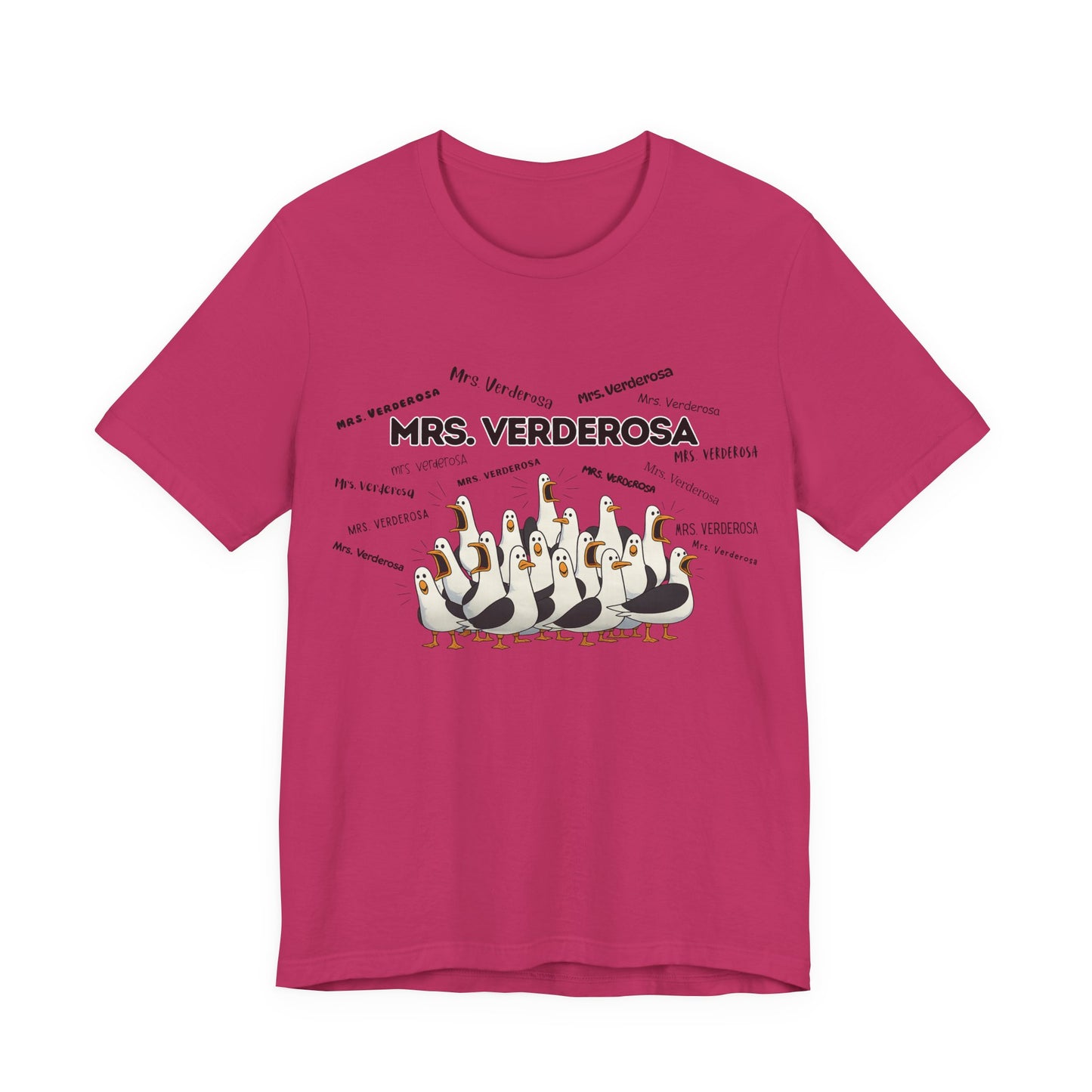 Mrs. Verderosa Penguin Choir T-Shirt — Funny Teacher Personalized Tee