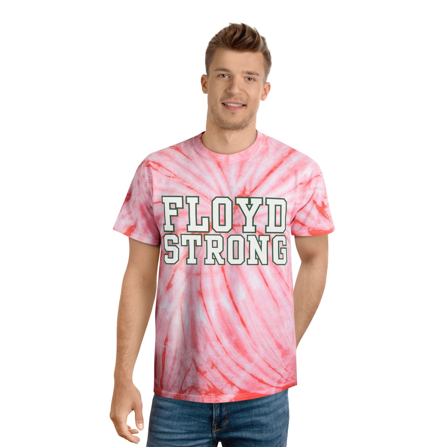 Floyd Strong Tie-Dye Tee - Bright Yellow Cyclone T-Shirt for Positive Vibes