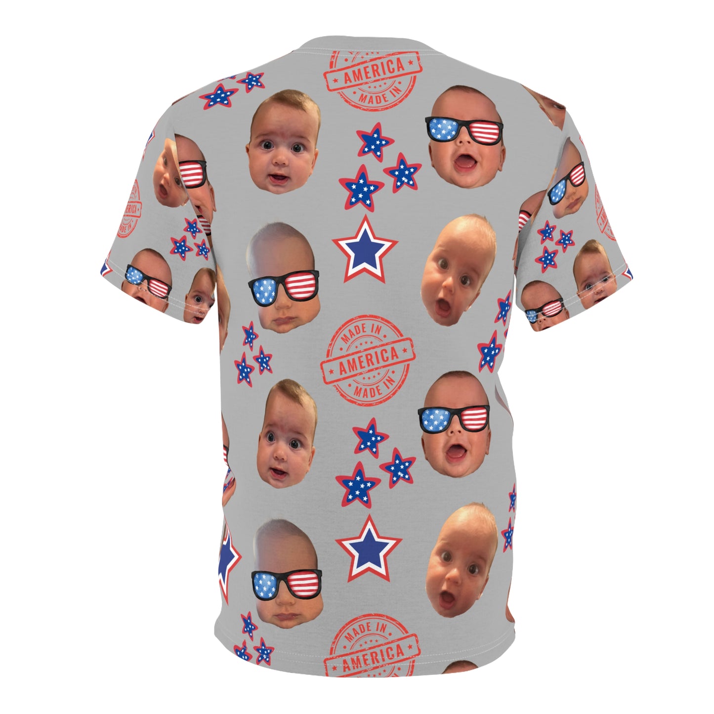 Alyssa-  Grey All American Dad, Unisex Fan Shirt- Personalized