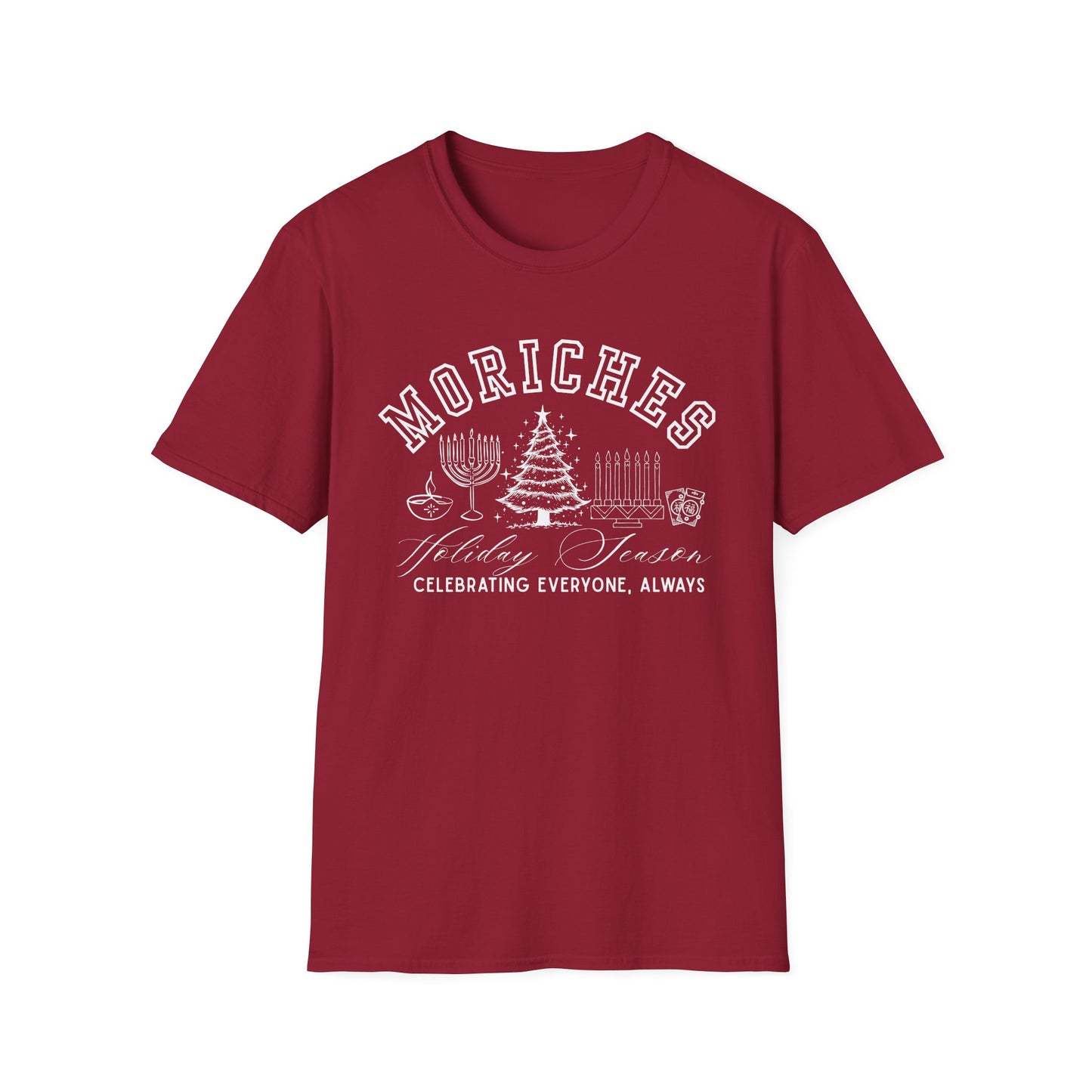 Moriches- Celebrating Everyone, Always Holiday T-Shirt (Christmas)
