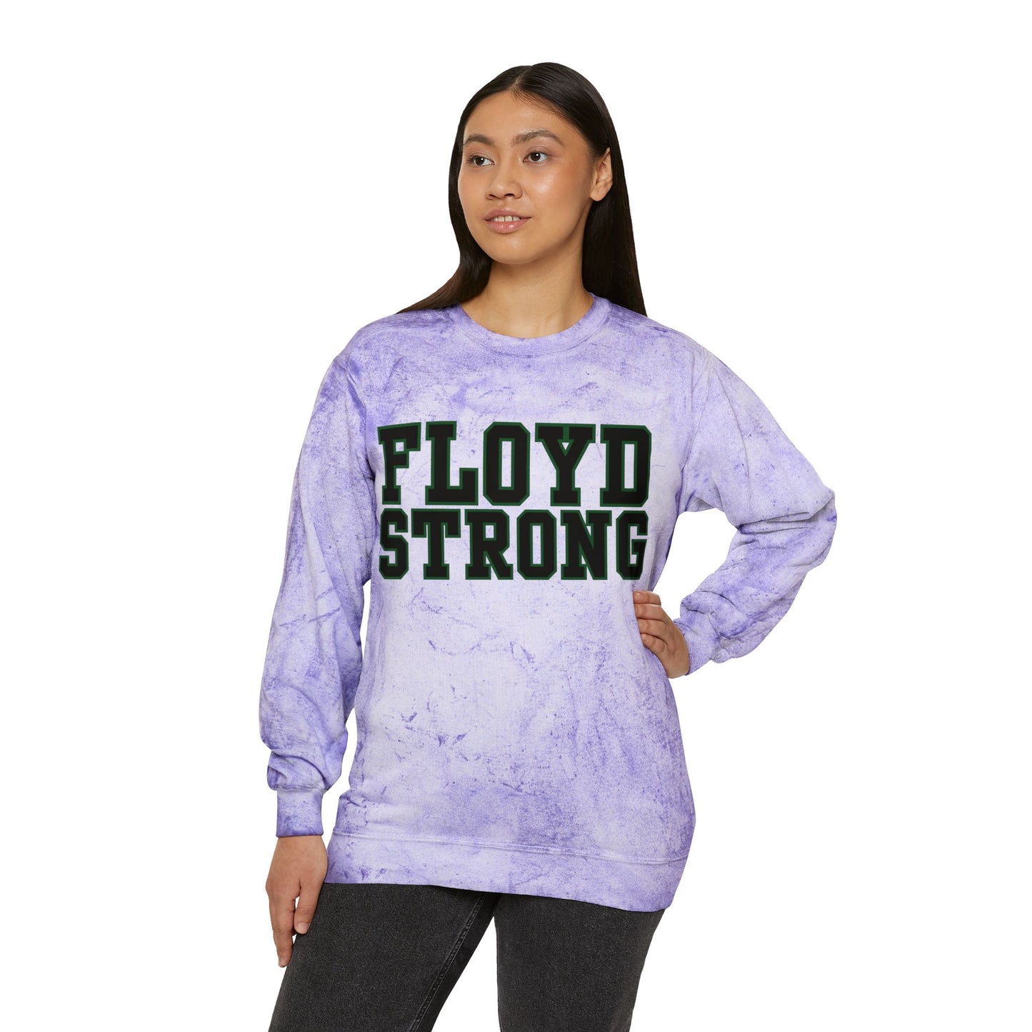 Floyd Strong Color Blast Crewneck Sweatshirt for School Spirit
