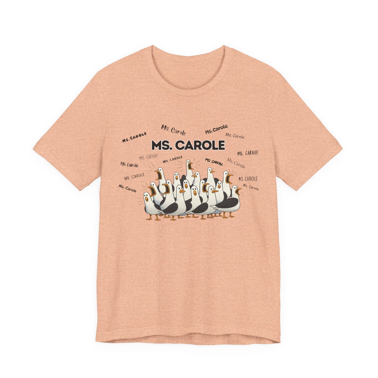 Ms. Carole Penguin Choir T-Shirt — Funny Teacher Personalized Tee