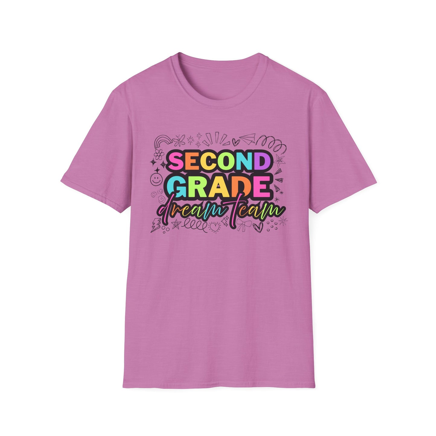 Dream Team- 2nd Grade- Unisex Softstyle T-Shirt- Teacher Life