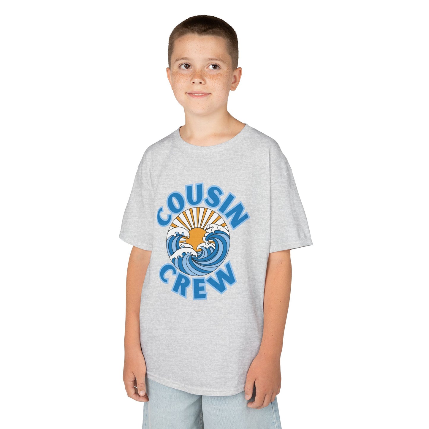 Cool Cousin Crew Kids Tee - Summer Fun, Family Gatherings, Beach Days, Mini Collection