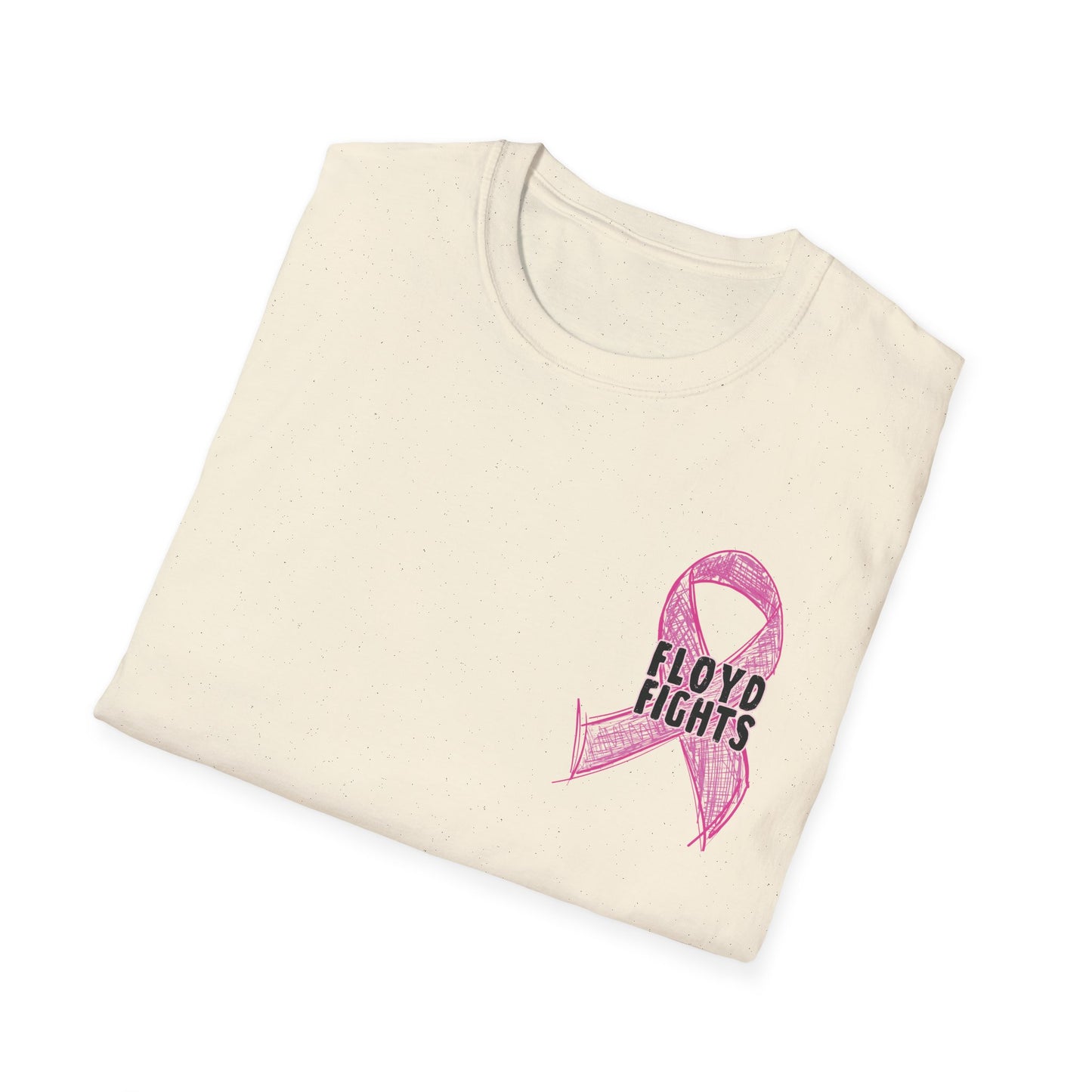 FLOYD FIGHTS Ribbon Breast Cancer Awareness T-Shirt | Softstyle Tee