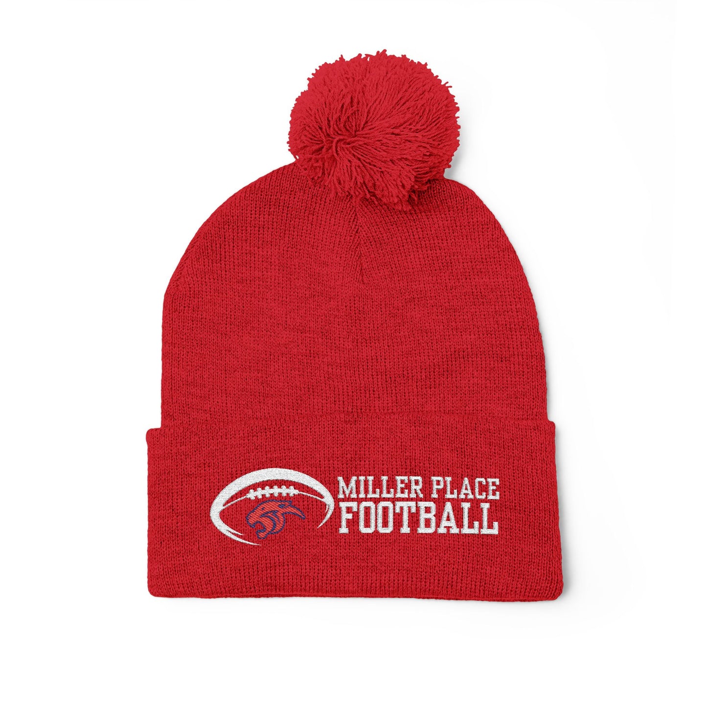 Miller Place Football Winter PomPom Hat