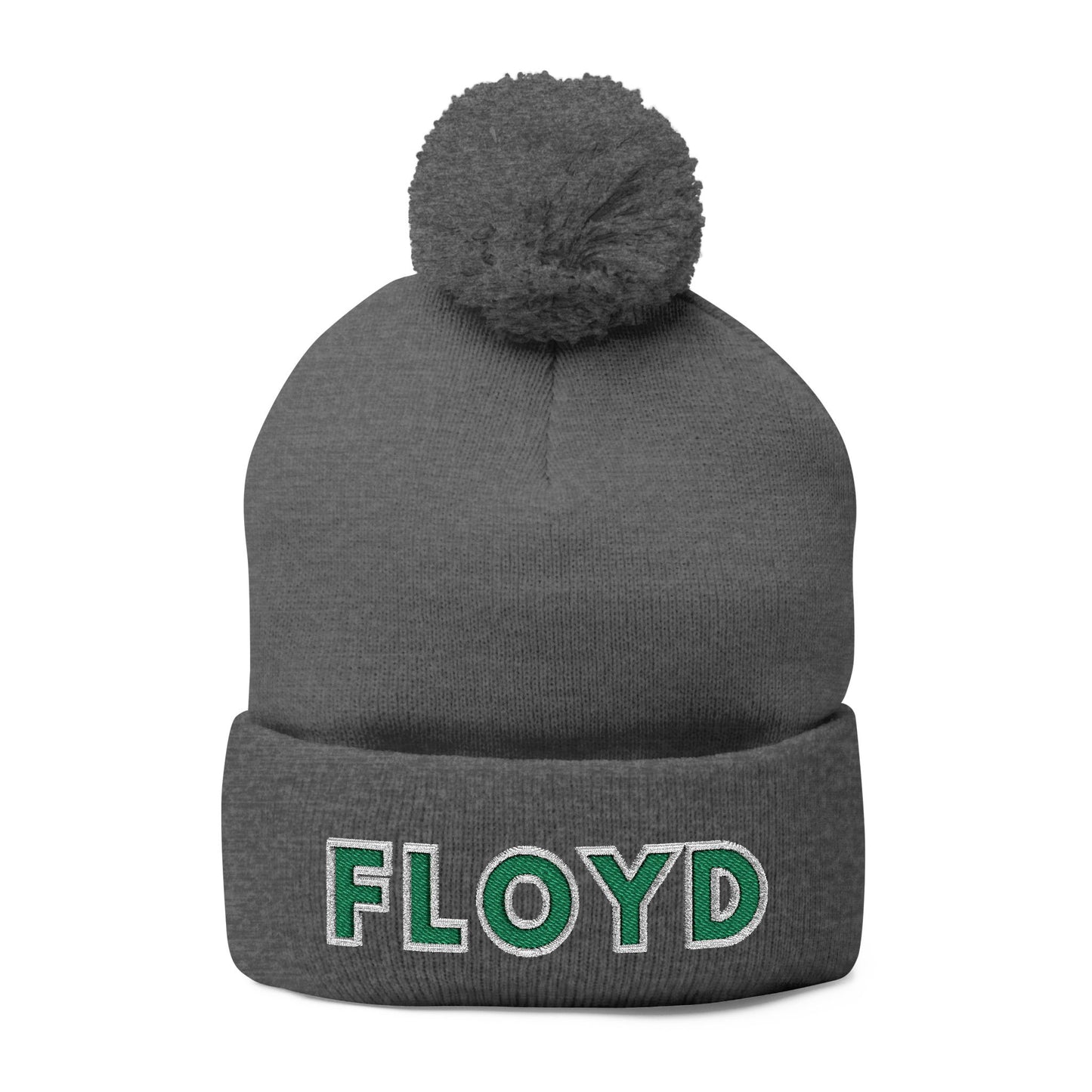 FLOYD Embroidered Pom-Pom Beanie