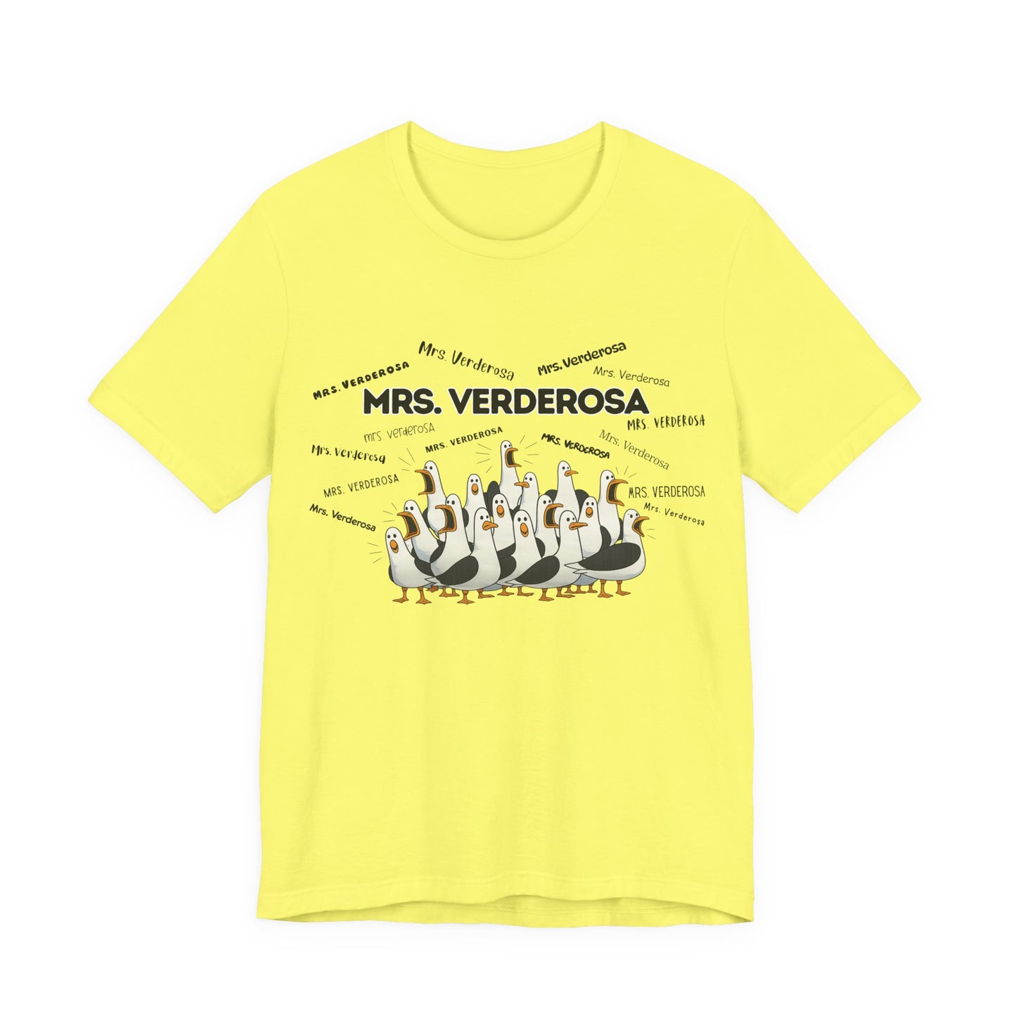 Mrs. Verderosa Penguin Choir T-Shirt — Funny Teacher Personalized Tee