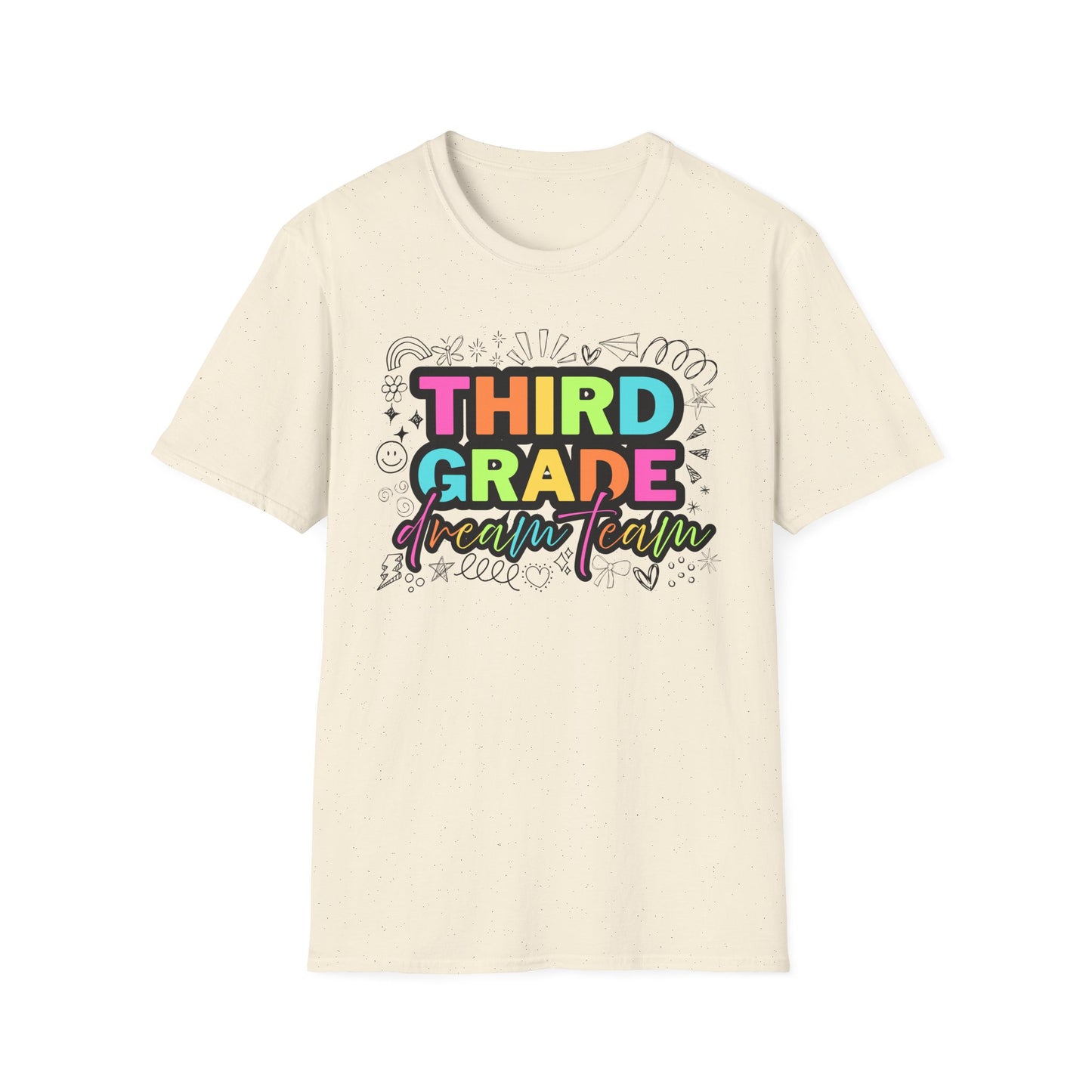 Dream Team- 3rd Grade- Unisex Softstyle T-Shirt- Teacher Life