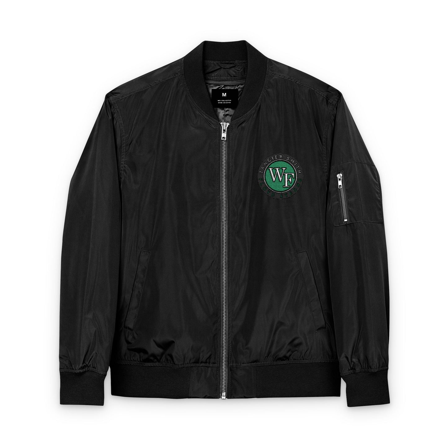 Tangier Smith - Eco-Friendly Embroidered Bomber Jacket