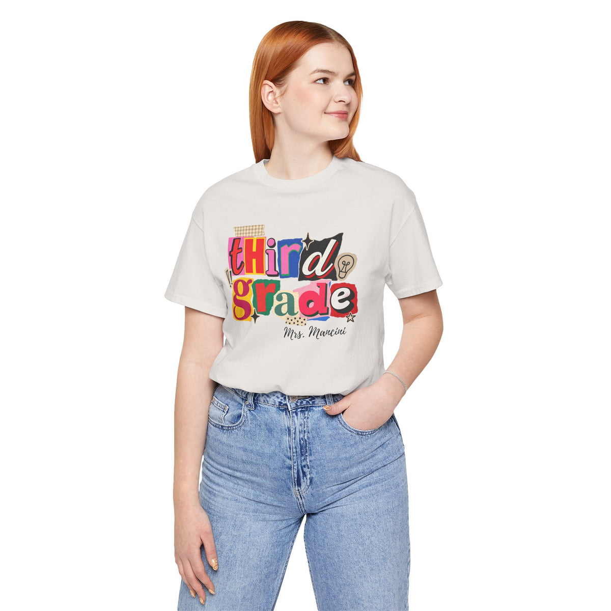 Mancini- Third Grade Teacher T-Shirt – Personalized