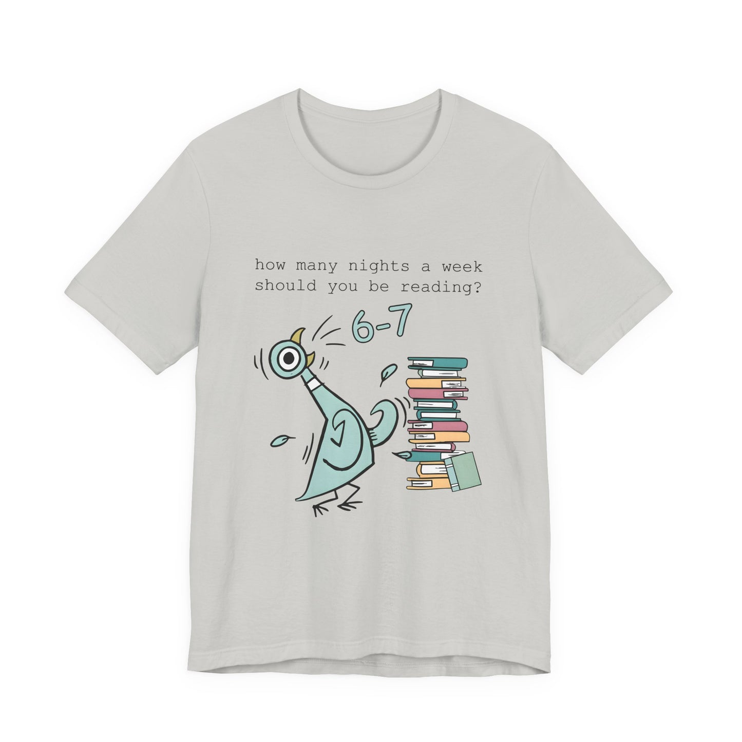 Pigeon Reading- 6 7 — Teacher Unisex T‑Shirt