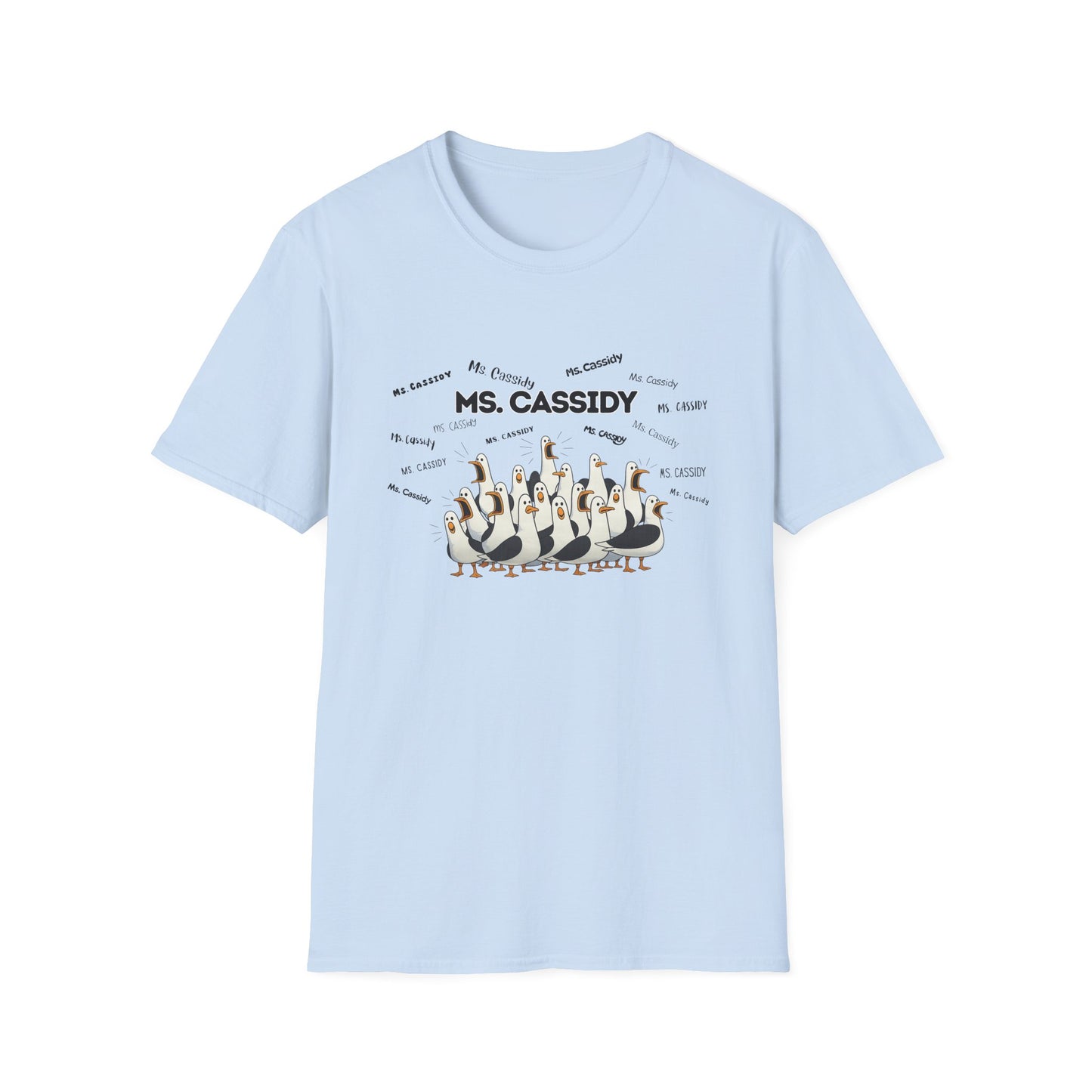 Ms. Cassidy- Seagull Crew Graphic T-Shirt — Personalized