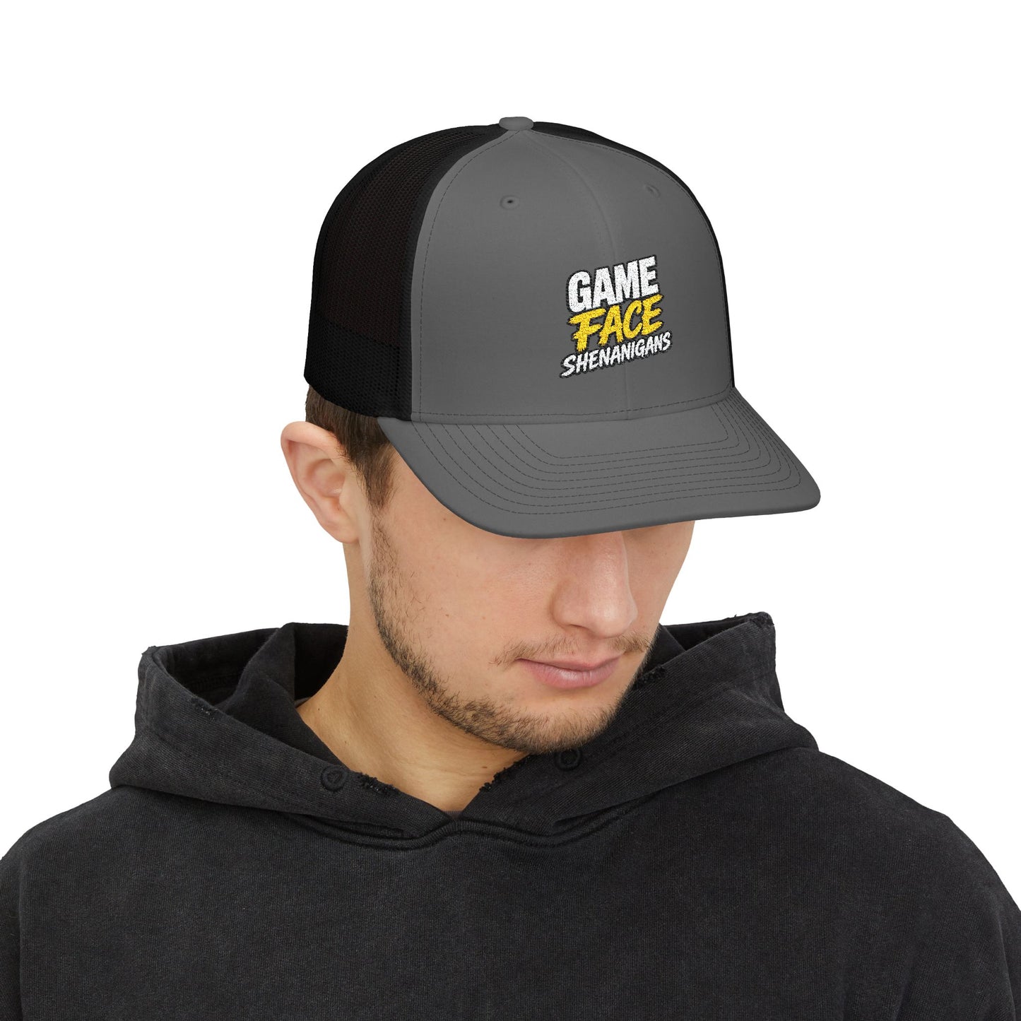 Game Face Shenanigans Option 2-  Embroidered Trucker Cap- Personalized Snapback