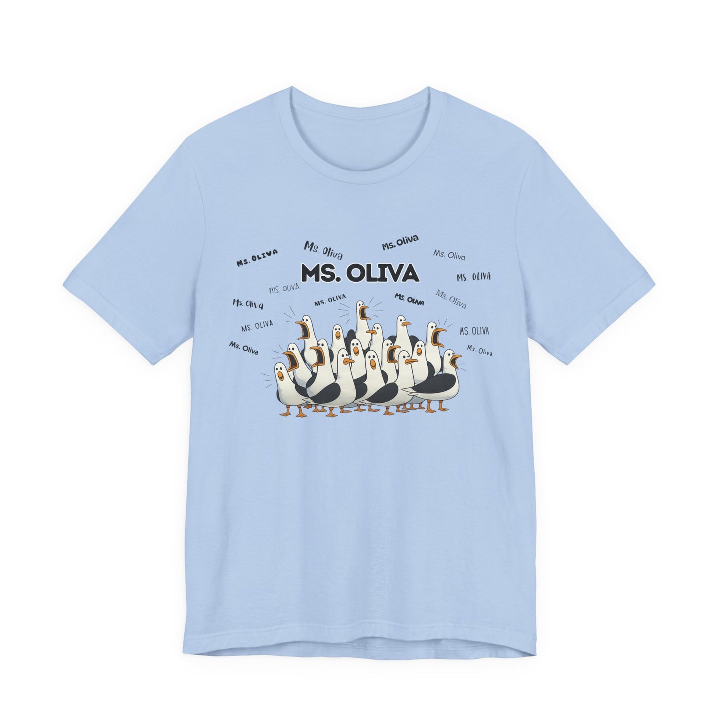 Ms. Oliva- Penguin Choir T-Shirt — Funny Teacher Personalized Tee