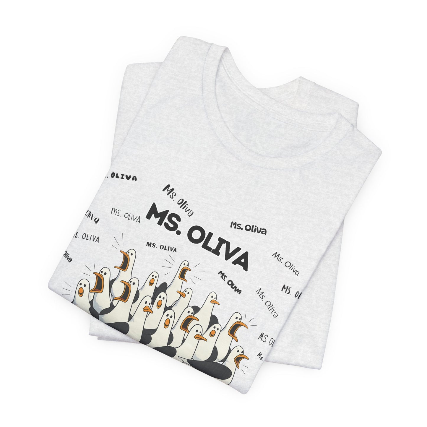 Ms. Oliva- Penguin Choir T-Shirt — Funny Teacher Personalized Tee