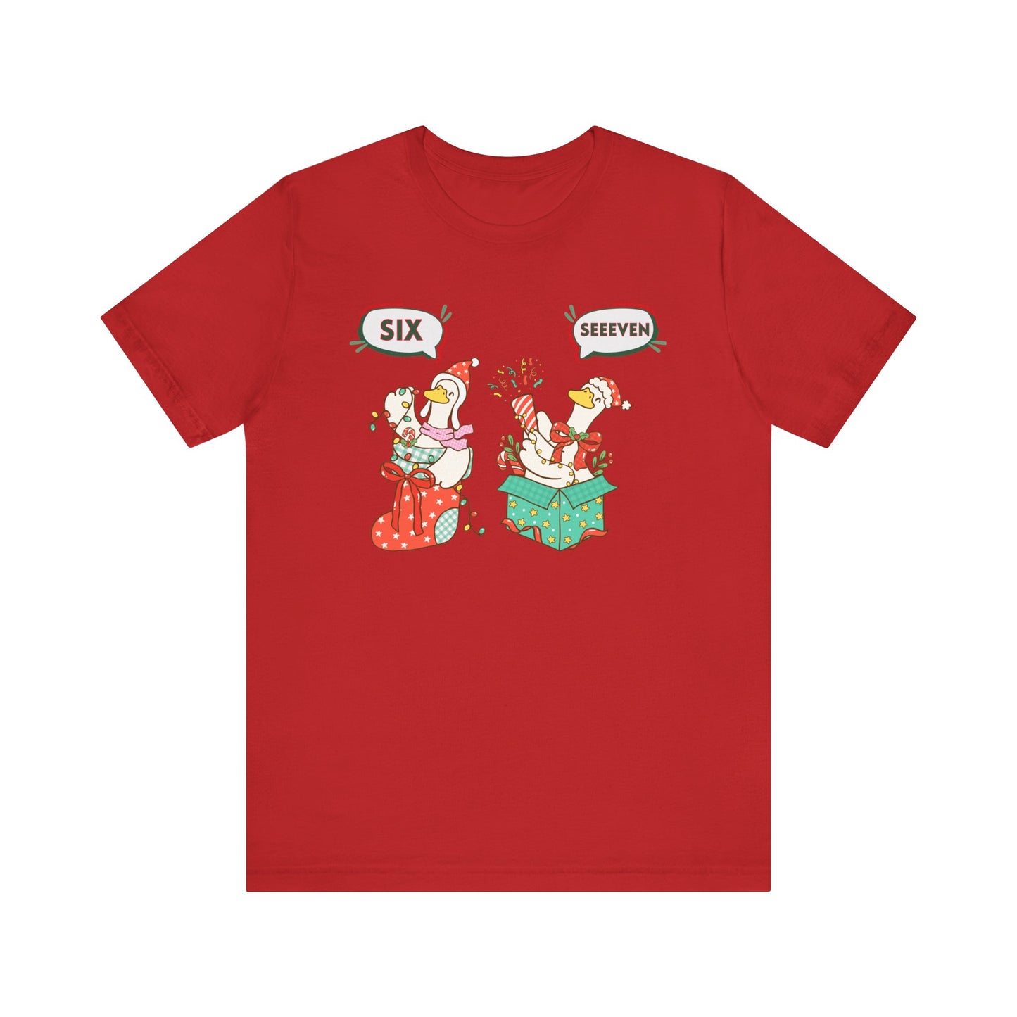 Festive Silly Goose 6-7— Christmas Unisex T‑Shirt
