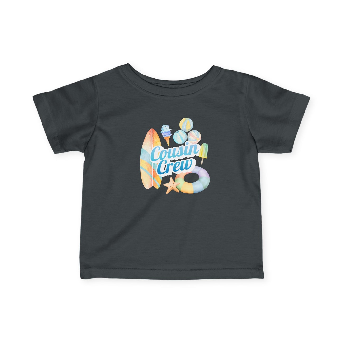 Cousin Crew Infant Tee, Cute Baby T-Shirt, Summer Vibes- Mini Collection