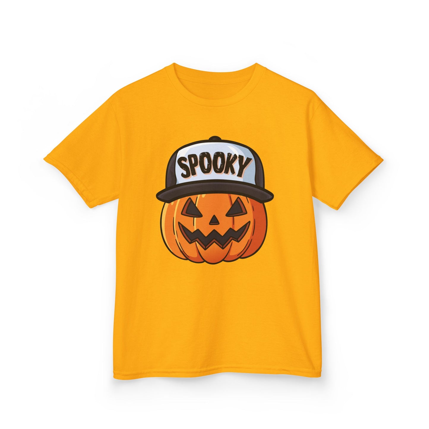 Spooky Pumpkin w/ Hat | Halloween | Kids Cotton™ Tee