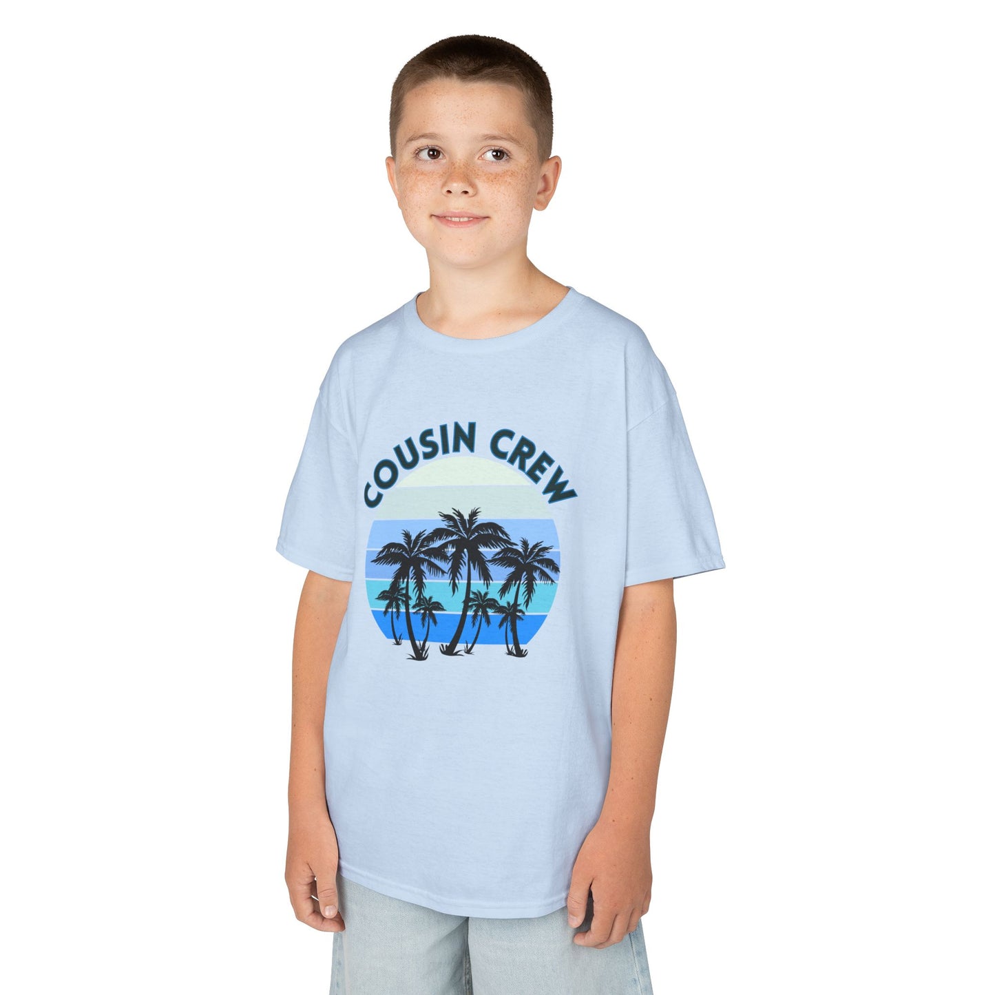 Cool Cousin Crew Kids Tee - Summer Fun, Family Gatherings, Beach Days, Mini Collection