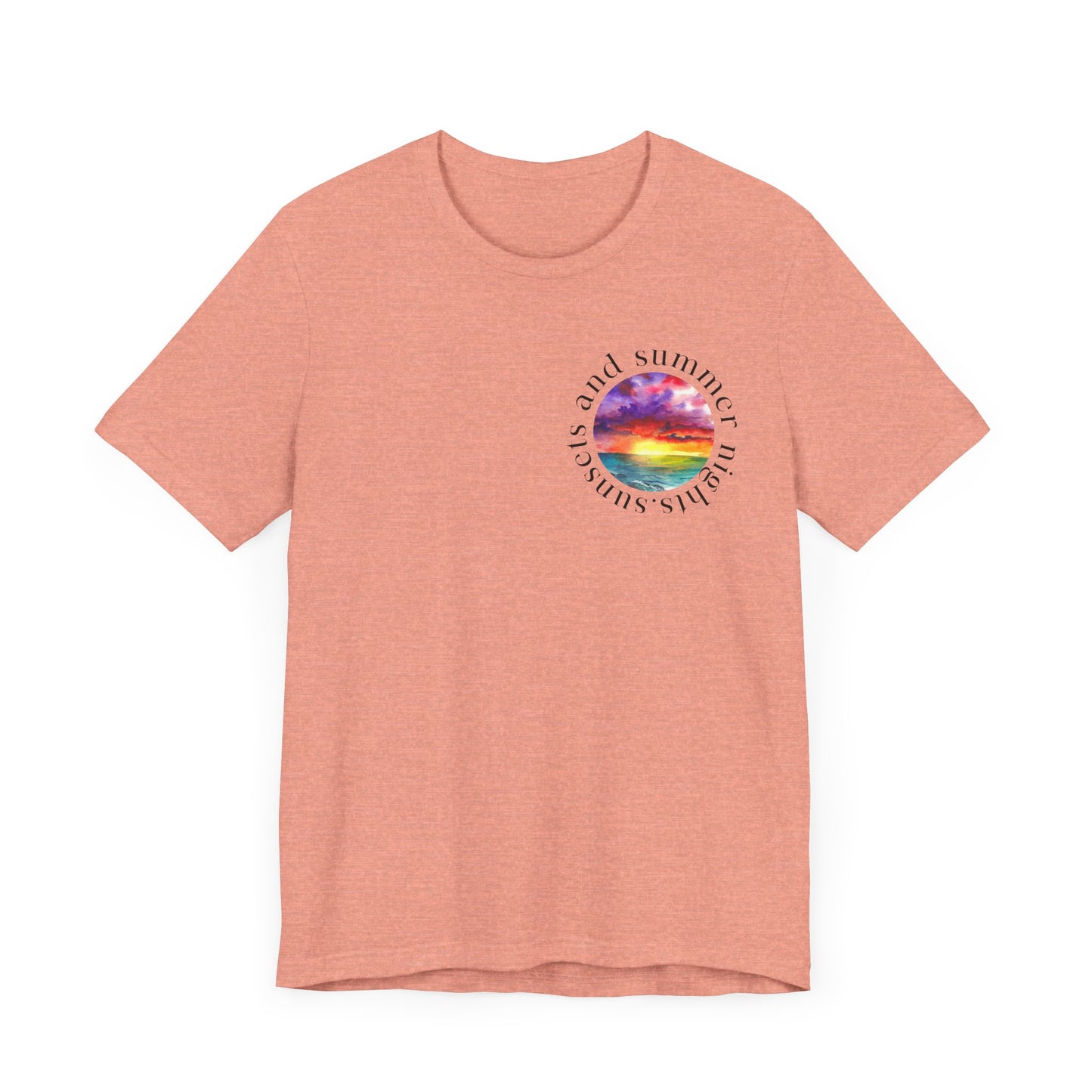 Sunset Lovers Tee, Summer Vibes T-Shirt, Unisex Graphic Tee, Beach Sunset Shirt