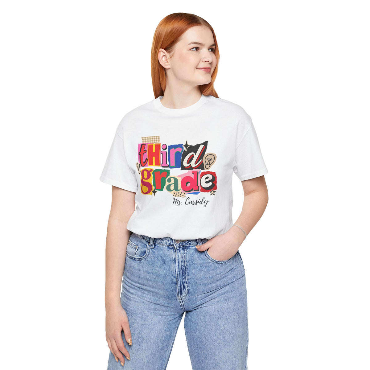 Cassidy- Third Grade Teacher T-Shirt – Personalized