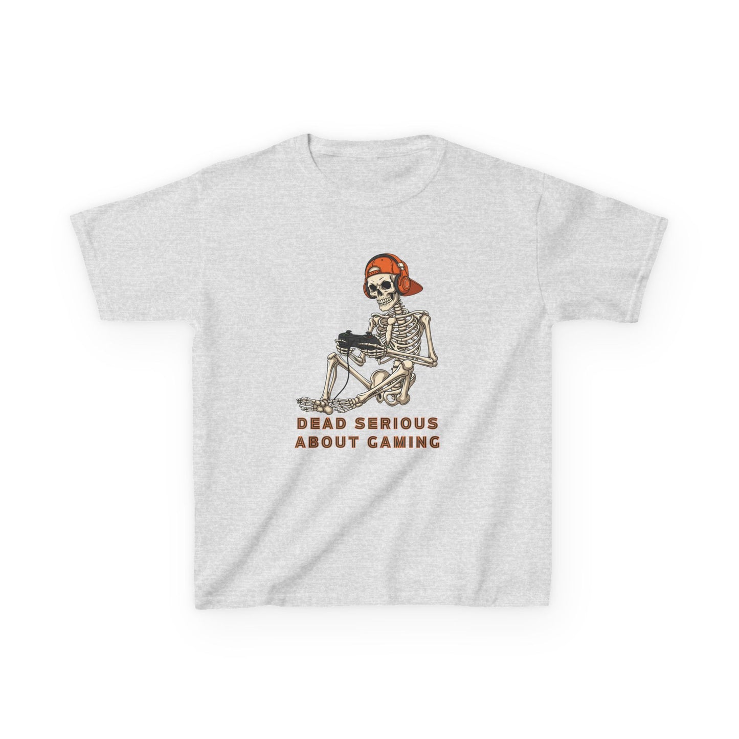 Skeleton Gaming Tee for Kids | Halloween Youth T-Shirt