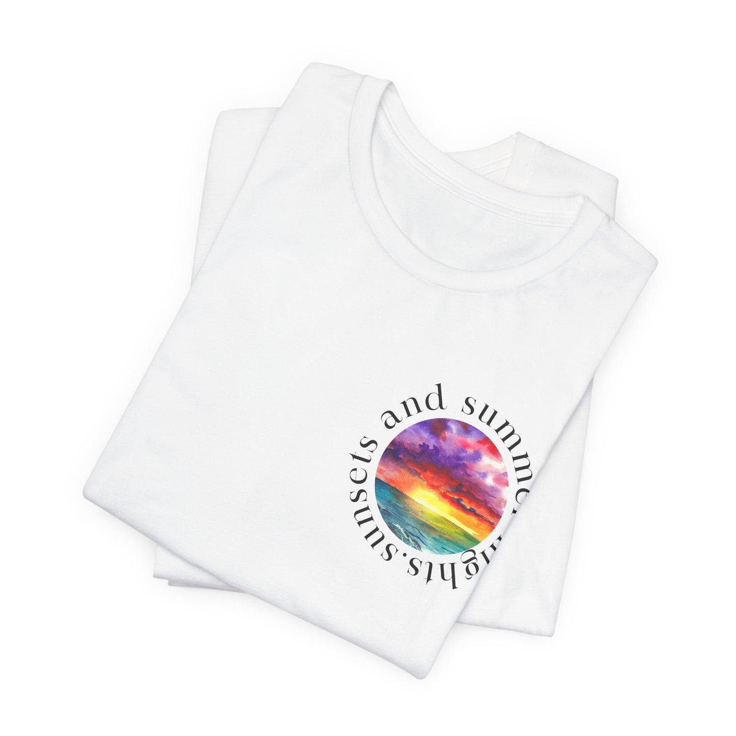 Sunset Lovers Tee, Summer Vibes T-Shirt, Unisex Graphic Tee, Beach Sunset Shirt