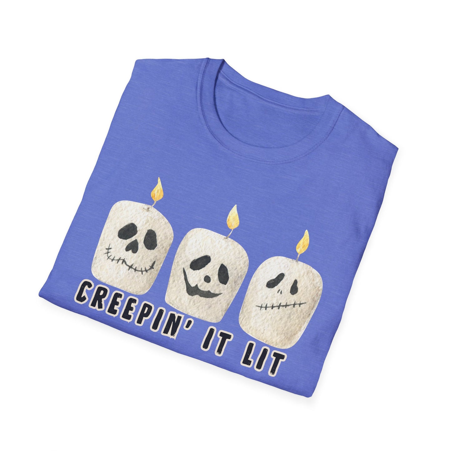 Creepin' it Lit Halloween Themed T-Shirt- Unisex Softstlye