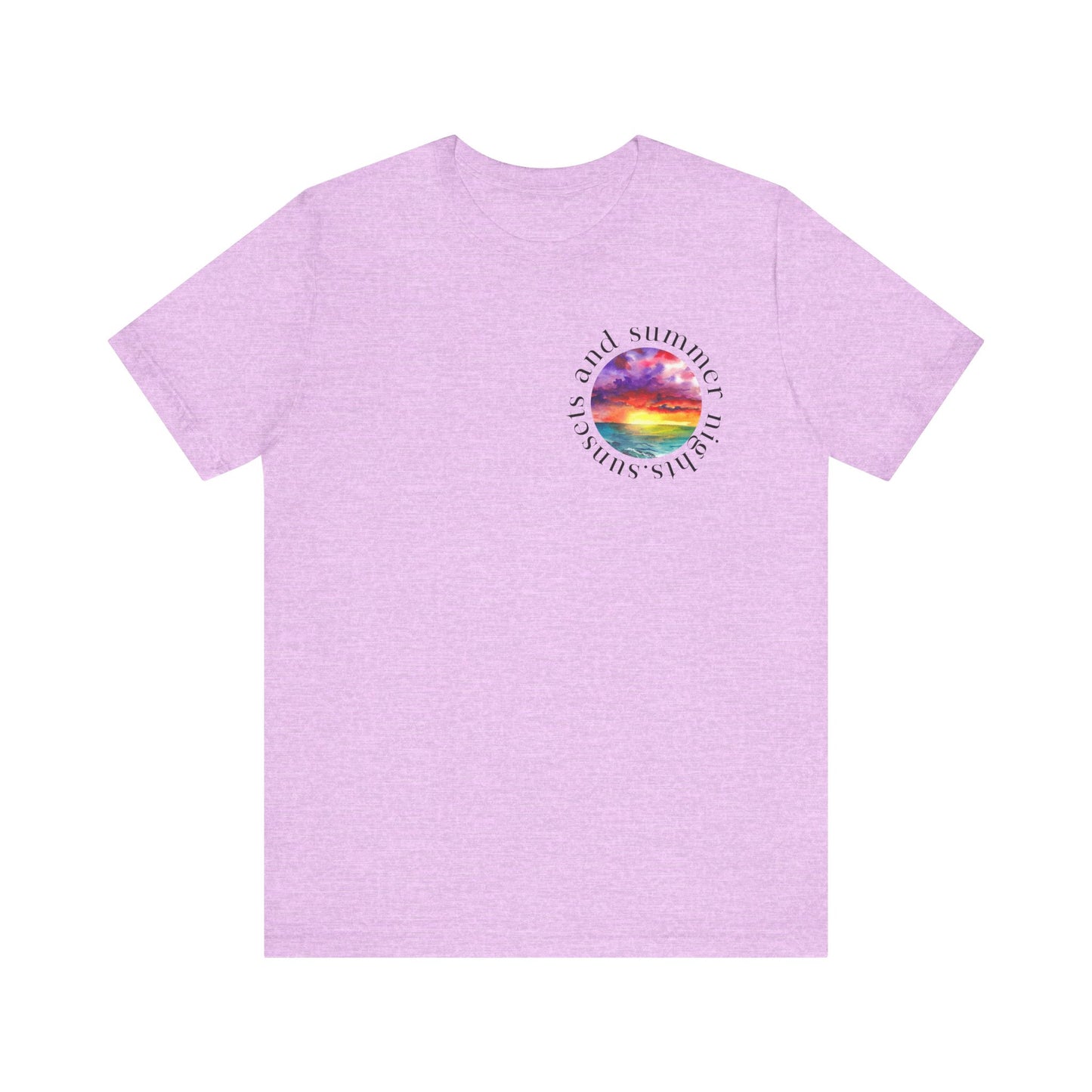 Sunset Lovers Tee, Summer Vibes T-Shirt, Unisex Graphic Tee, Beach Sunset Shirt