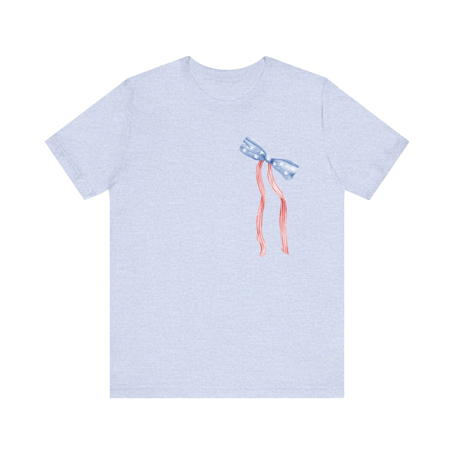 Land of the Free Tee with Bow | Perfect for all of America's Holidays
