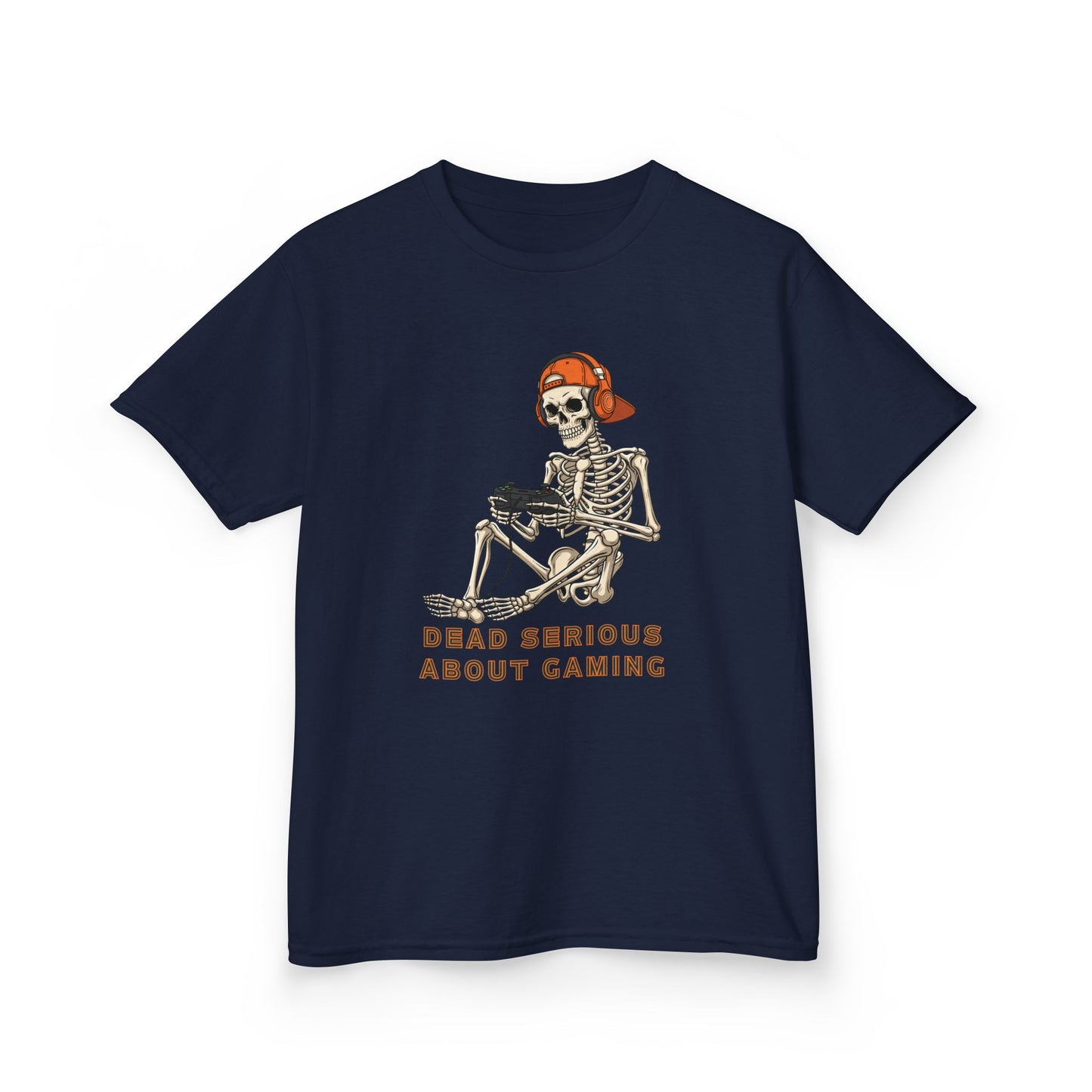 Skeleton Gaming Tee for Kids | Halloween Youth T-Shirt