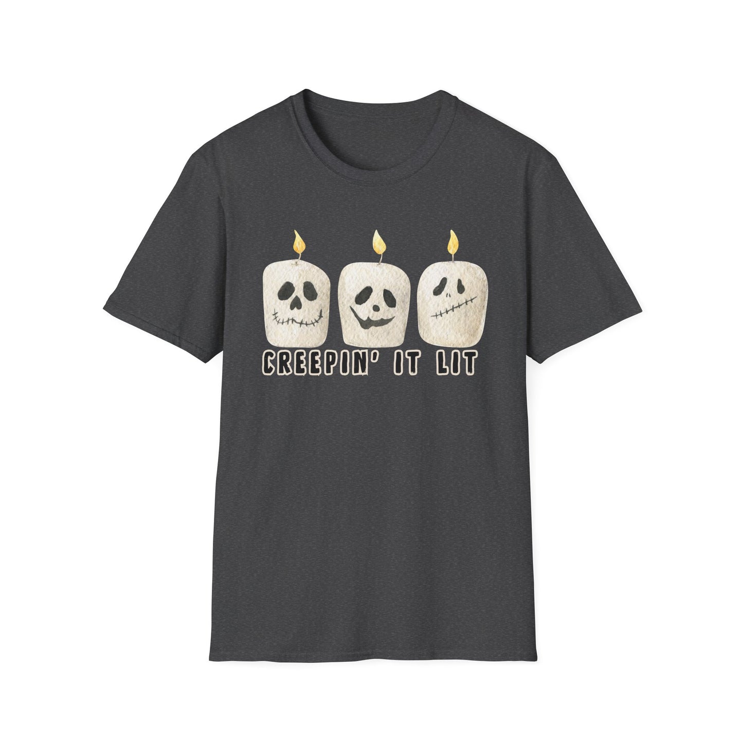 Creepin' it Lit Halloween Themed T-Shirt- Unisex Softstlye