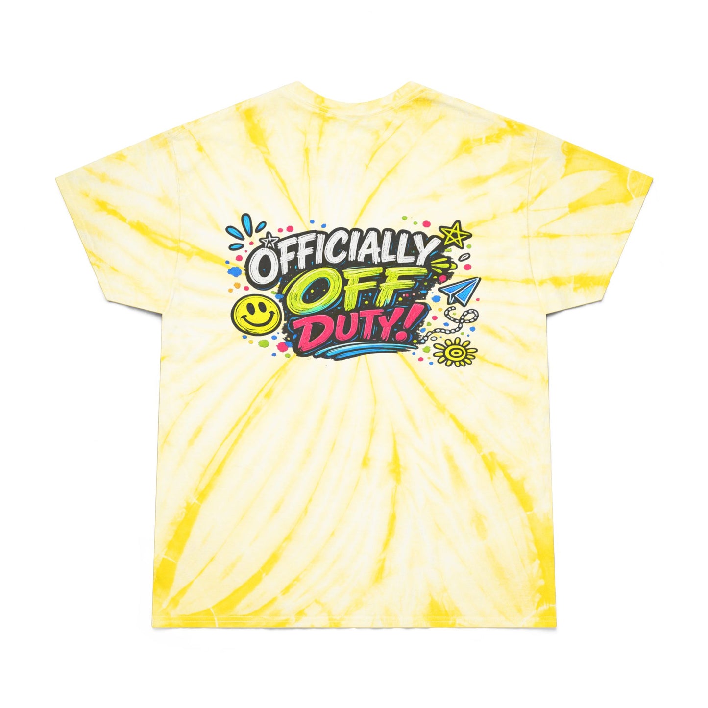 WFE Schools Out For Summer Tie-Dye Tee — “Officially Off Duty” Kids’ End-of-Year Shirt