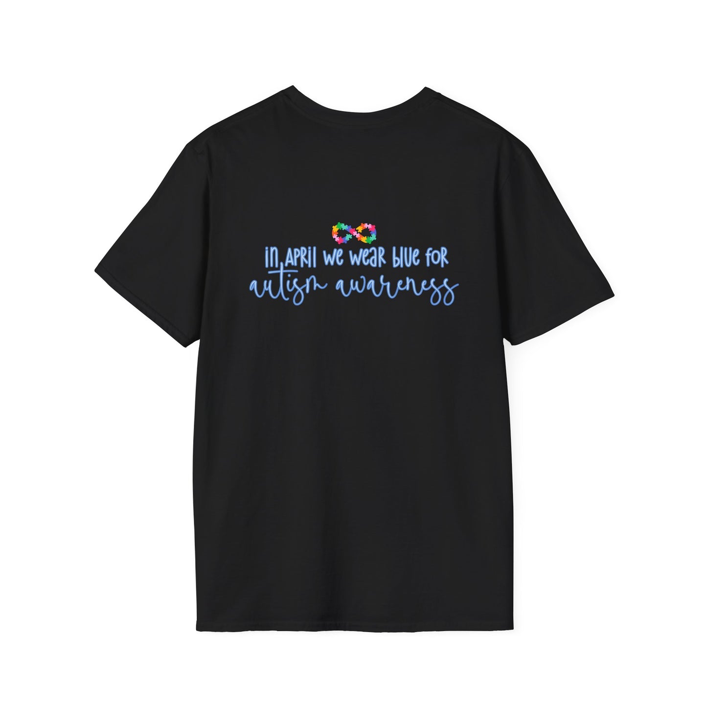 Autism Puzzle Piece & Ribbon T-Shirt — Awareness Collection
