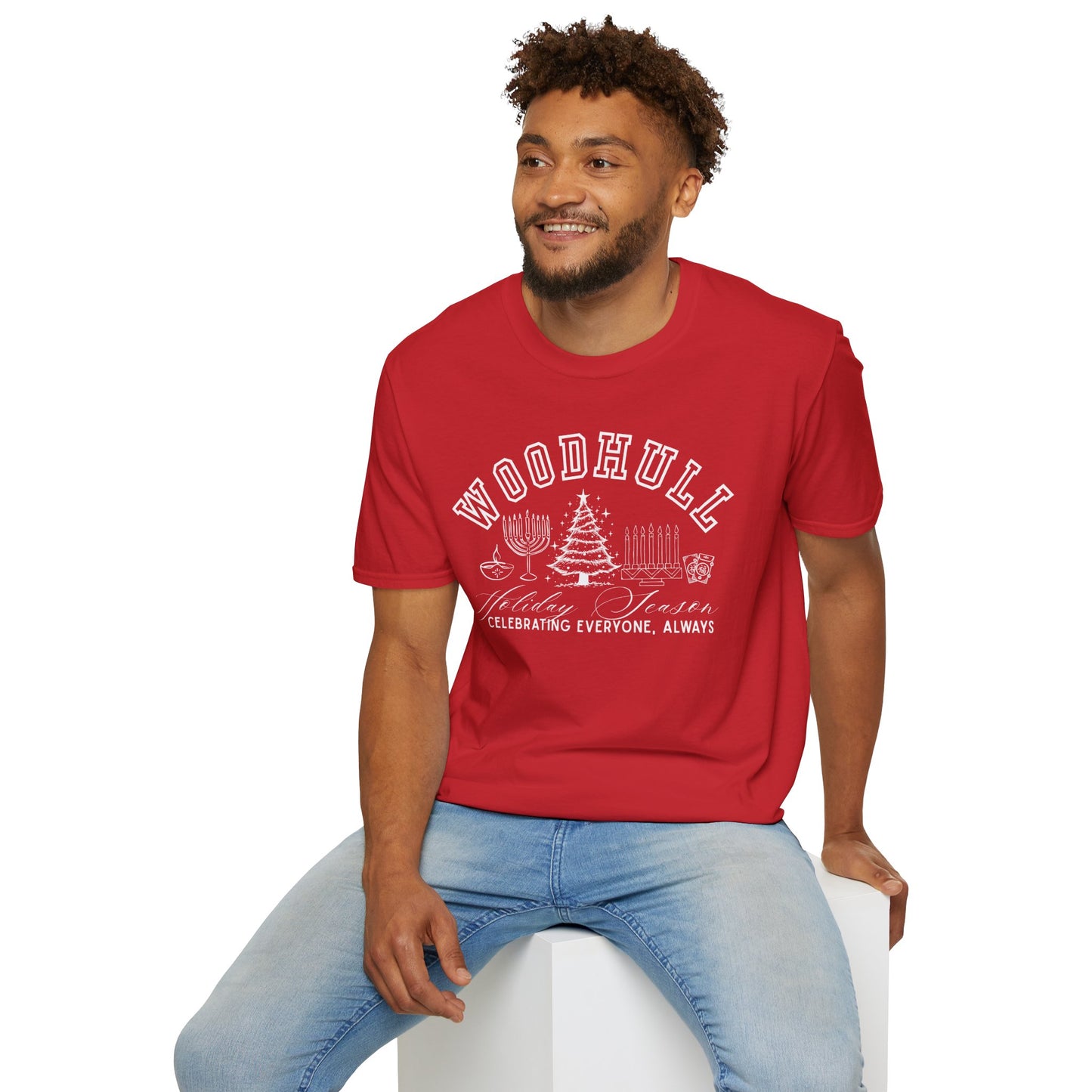 Woodhull- Celebrating Everyone, Always Holiday T-Shirt (Christmas)