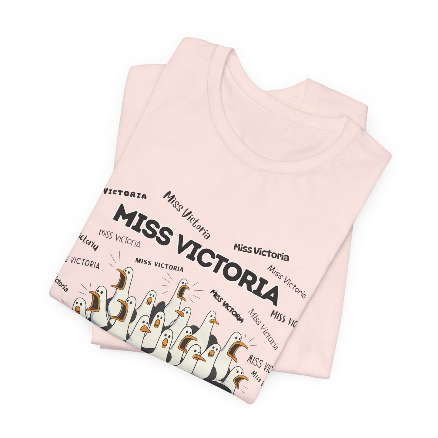 Miss Victoria- Penguin Choir T-Shirt — Funny Teacher Personalized Tee