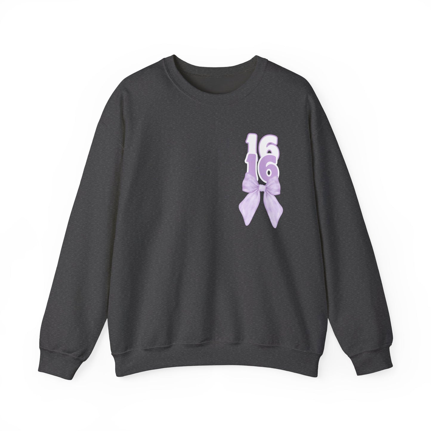 Sweet Sixteen Crewneck Sweatshirt, Birthday Gift, Unisex- Personalized