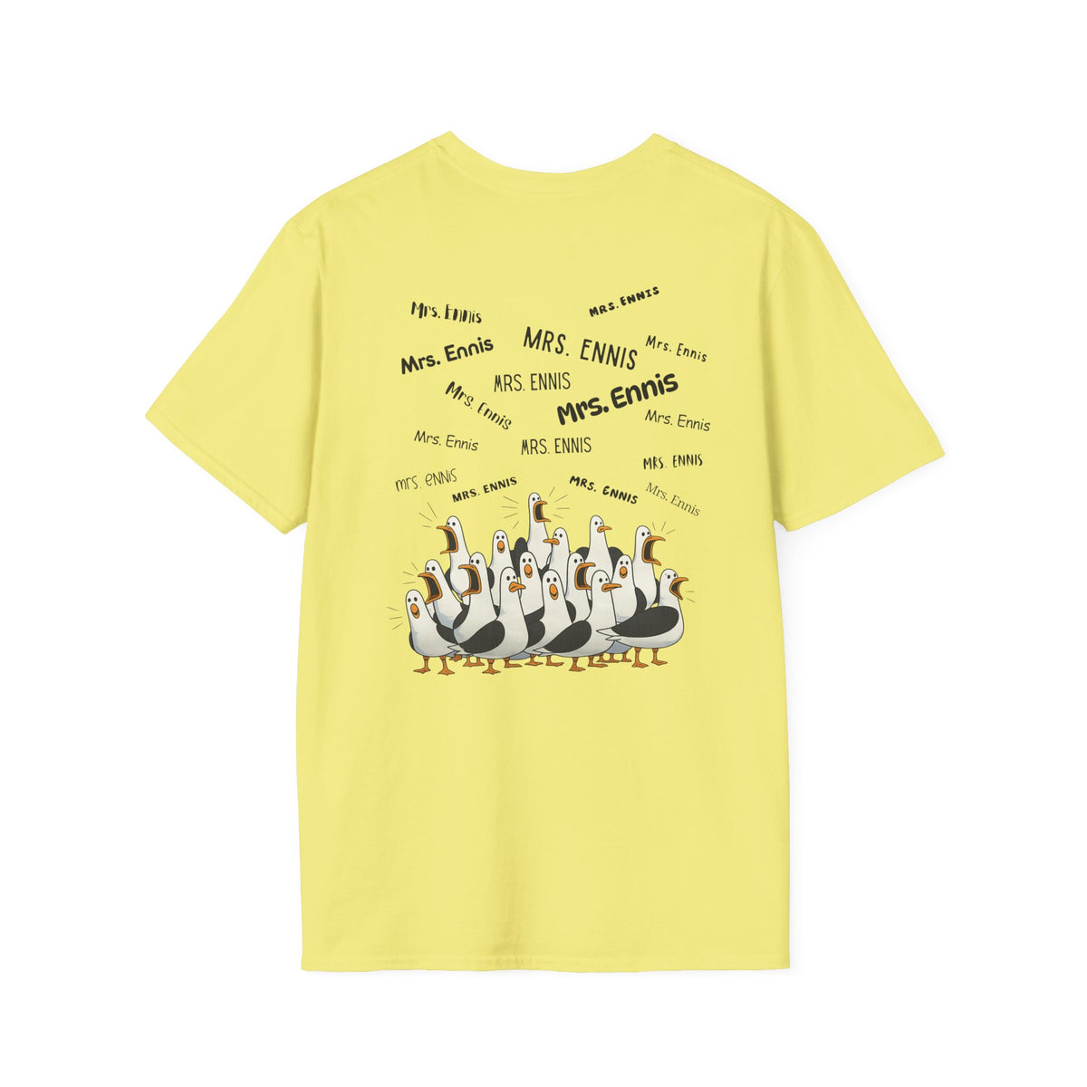 Mrs. Ennis- Seagull Crew Graphic T-Shirt — Personalized