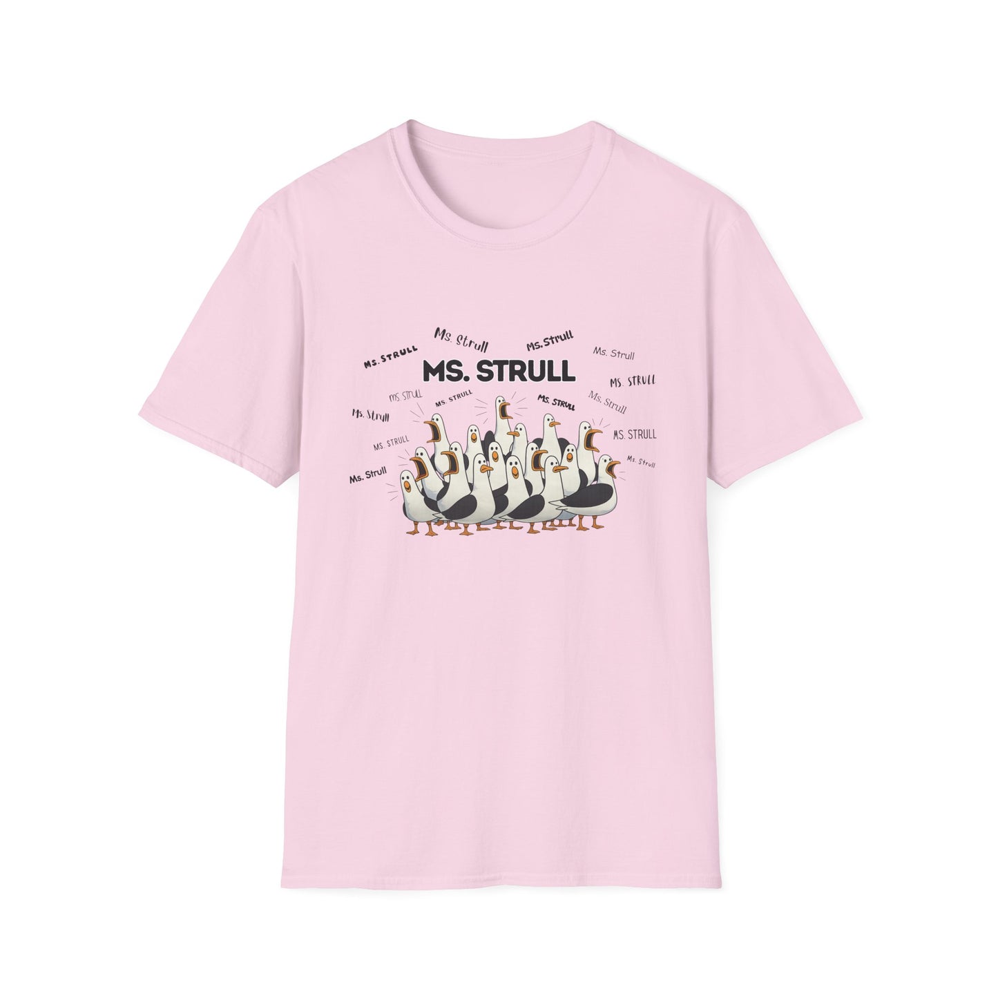 Ms. Strull - Seagull Crew Graphic T-Shirt — Personalized