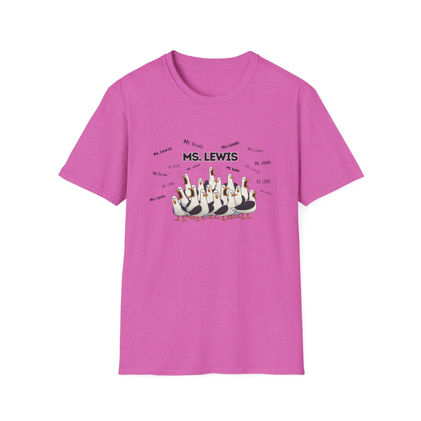 Ms. Lewis - Seagull Crew Graphic T-Shirt — Personalized