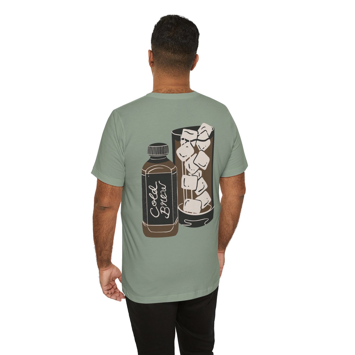Cold Brew Coffee Lovers Tee, Unisex Jersey Shirt for Coffee Lovers