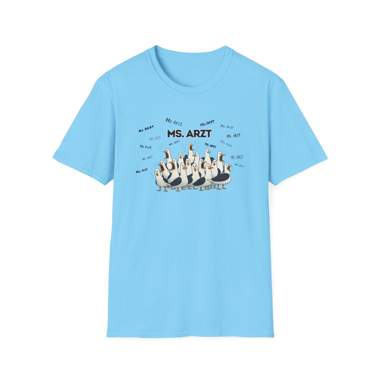 Ms. Arzt- Seagull Crew Graphic T-Shirt — Personalized
