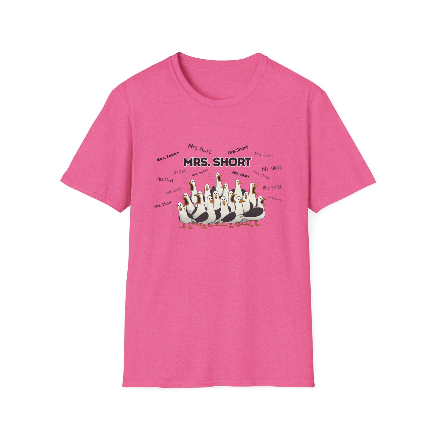 Mrs. Short - Seagull Crew Graphic T-Shirt — Personalized