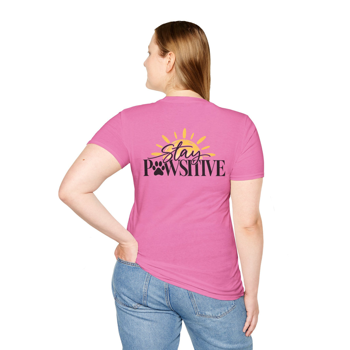 Hound & Home "Stay Pawsitive" — T-Shirt
