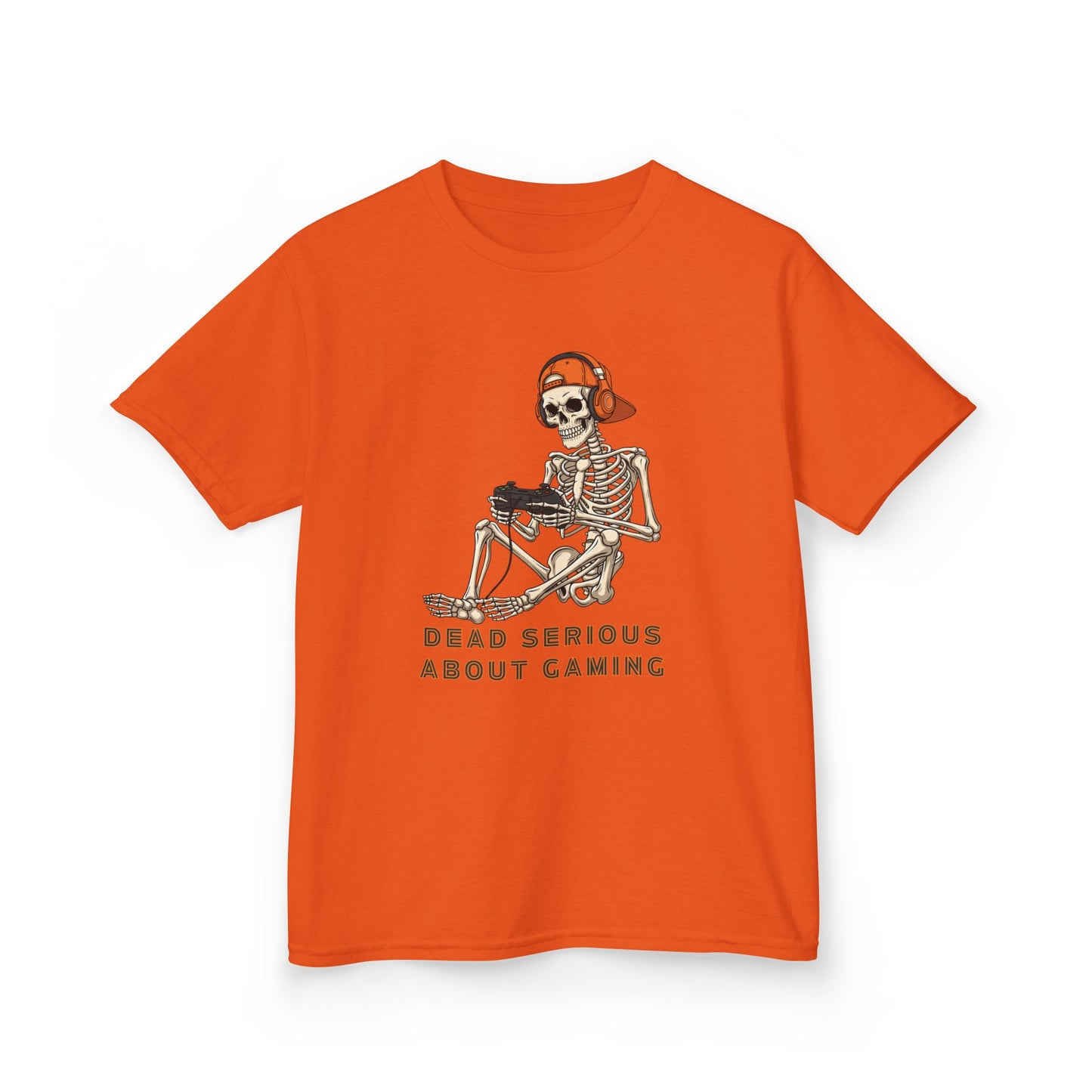 Skeleton Gaming Tee for Kids | Halloween Youth T-Shirt