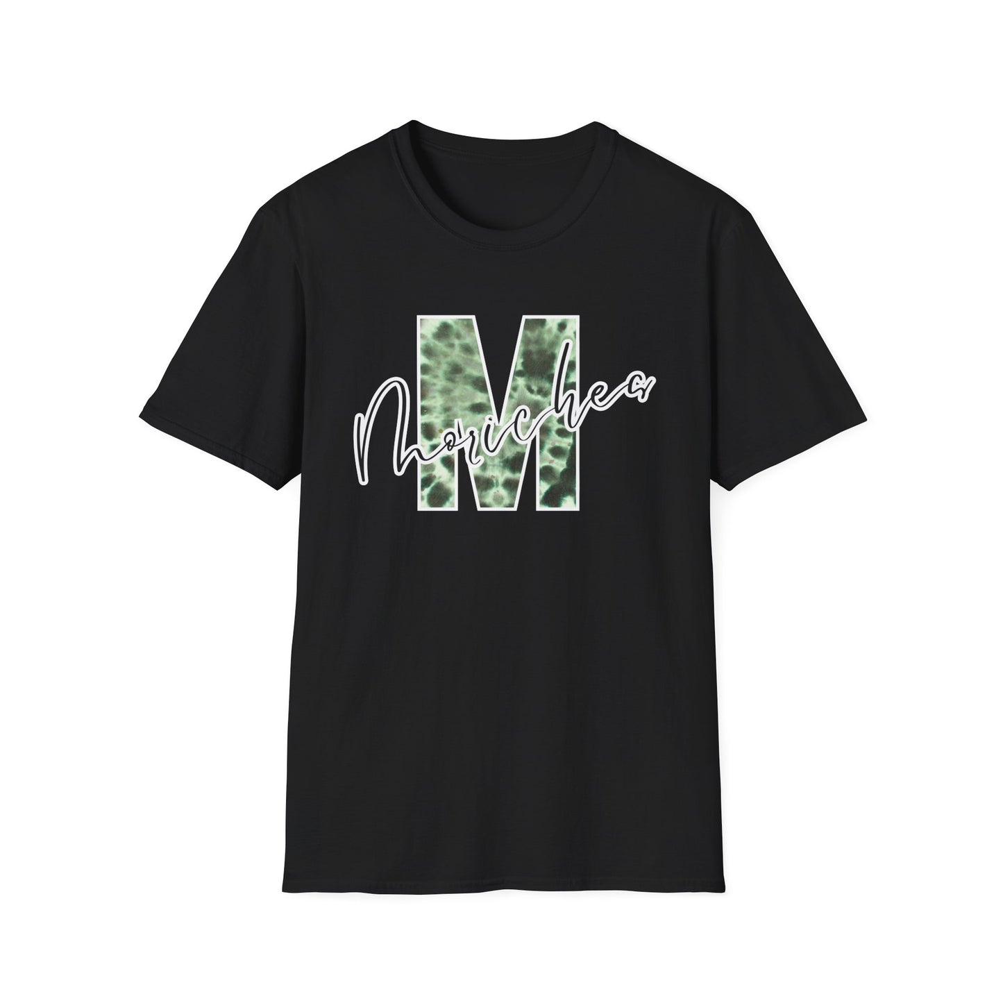 Tie Dye Moriches Stylish Unisex Softstyle T-Shirt with Moriches Design