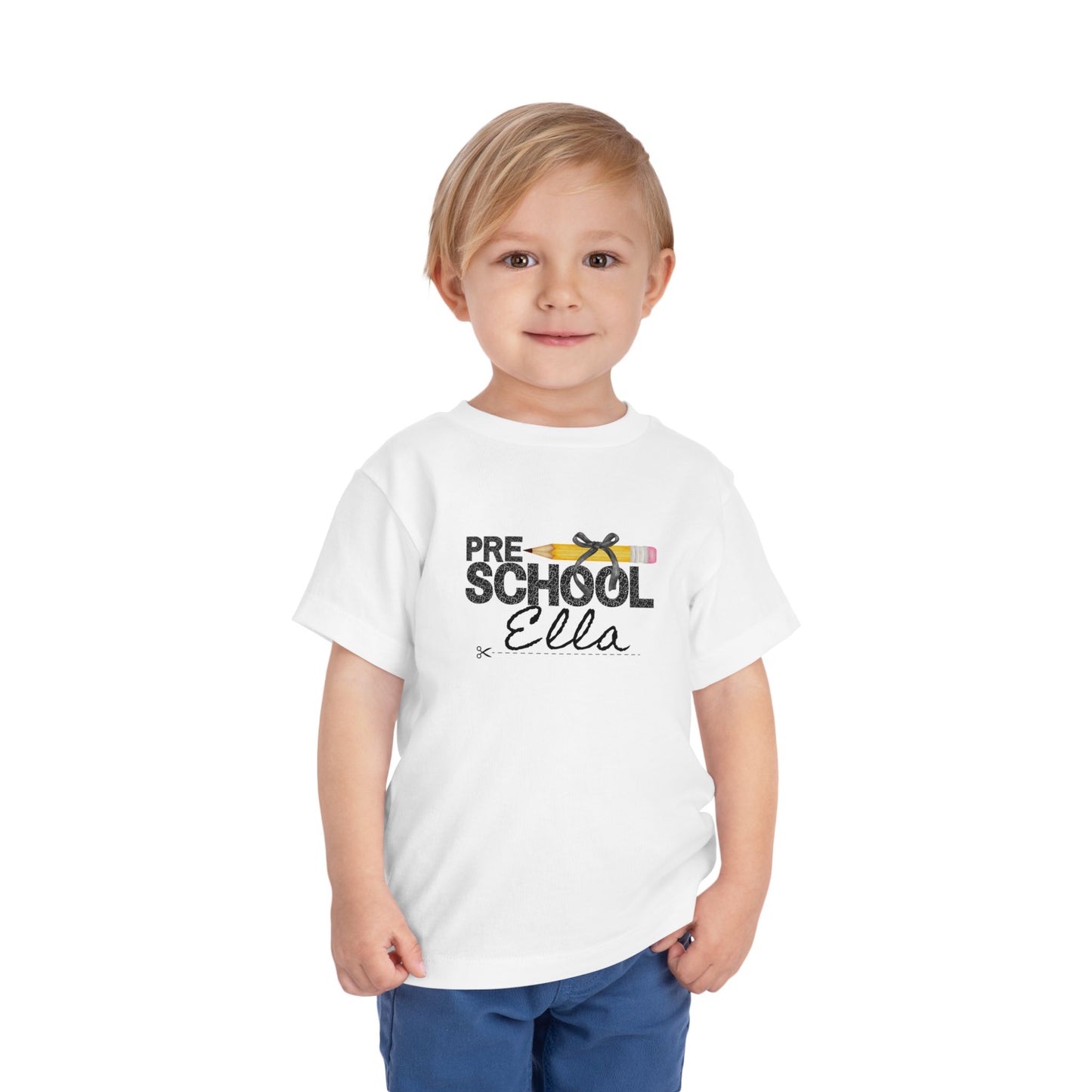 Preschool Girl Toddler Tee- Personalized - Back to School Shirt for Kids