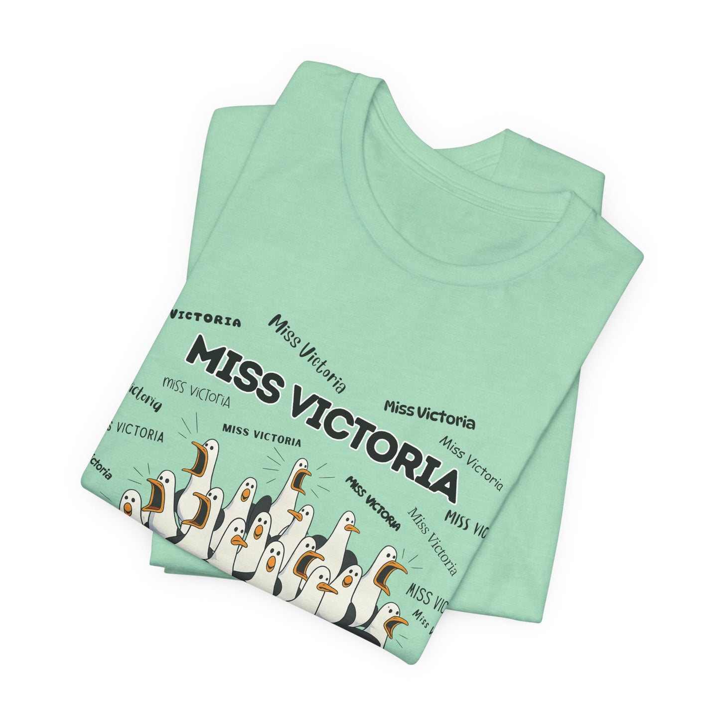 Miss Victoria- Penguin Choir T-Shirt — Funny Teacher Personalized Tee
